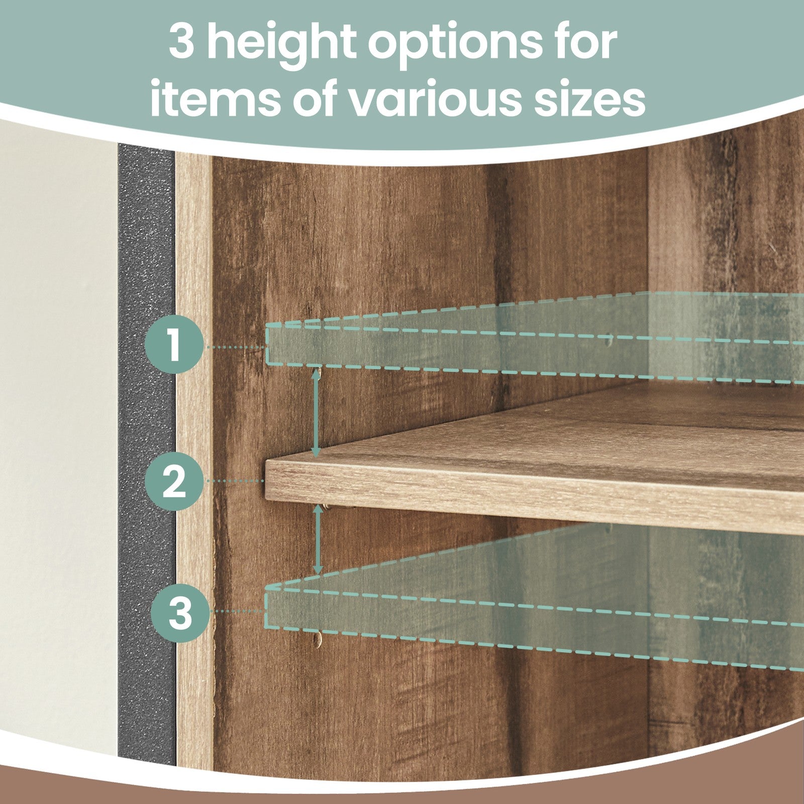Buffet Cabinet – Wood – Rustic Brown and Black – Adjustable Shelf with Sliding Barn Door and Open Compartment