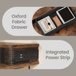 Electric Standing Desk – Engineered Wood – Black – Adjustable Height with Built-In Power Outlet and Memory Function