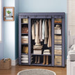 Portable Closet – Fabric – Navy Blue – Clothes Storage Organizer with Rail