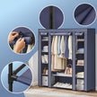 Portable Closet – Fabric – Navy Blue – Clothes Storage Organizer with Rail