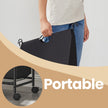 Rolling Laundry Sorter – Fabric – Black – With 4 Removable 35L Bags