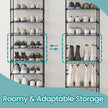 Shoe Rack – Metal Frame – Black – 10-Tier Space-Saving Design