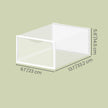 Shoe Storage Organizer – Plastic – Transparent and Cloud White – Set of 12 Stackable Boxes