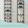 Shoe Rack – Metal Frame – Black – 10-Tier Space-Saving Shoe Storage Organizer