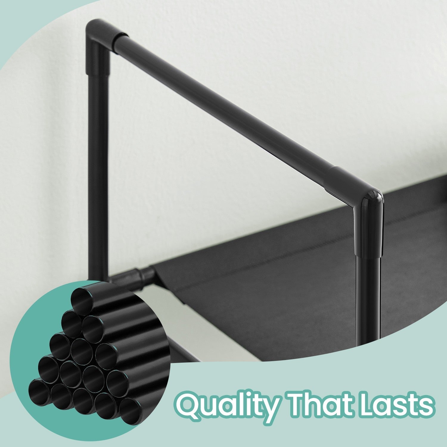 Shoe Rack – Metal Frame – Black – 10-Tier Space-Saving Shoe Storage Organizer
