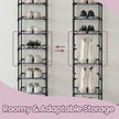Shoe Rack – Metal Frame – Black – 10-Tier Space-Saving Shoe Storage Organizer
