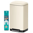 Pedal Bin – Stainless Steel – Silver – 30L Capacity with Soft Close Lid