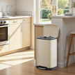 Pedal Bin – Stainless Steel – Silver – 30L Capacity with Soft Close Lid