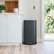 Pedal Rubbish Bin – Stainless Steel – Grey – 30L Soft-Close Lid with Inner Bucket