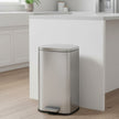 30L Stainless Steel Kitchen Rubbish Bin – Silver – Soft-Close Lid with Inner Bucket