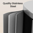 30L Stainless Steel Kitchen Rubbish Bin – Silver – Soft-Close Lid with Inner Bucket