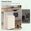 Pedal Trash Bin – Stainless Steel – Beige – Soft Close with Removable Inner Bucket – 50 L Capacity