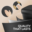 Large Metal Pedal Rubbish Bin – Black – 68L Capacity with Lid