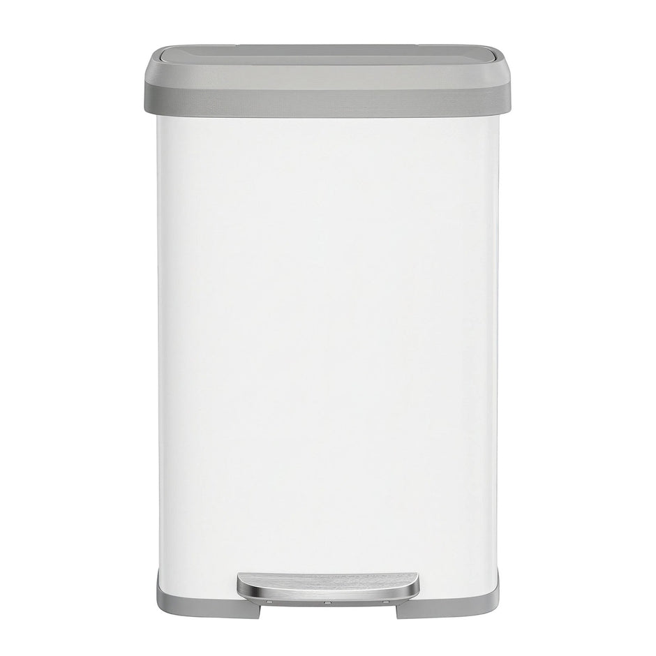 Pedal Bin – Metal – Silver – 50L Capacity with Lid