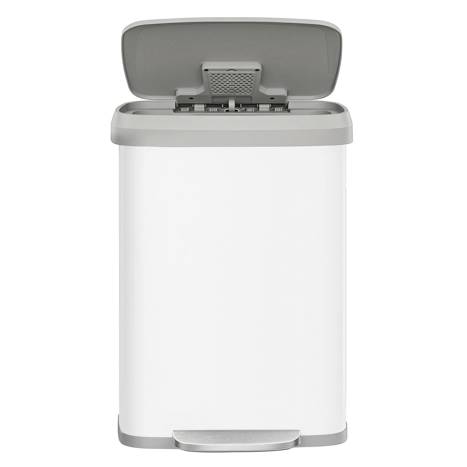 Pedal Bin – Metal – Silver – 50L Capacity with Lid