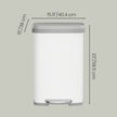 Pedal Bin – Metal – Silver – 50L Capacity with Lid