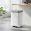Pedal Bin – Metal – Silver – 50L Capacity with Lid