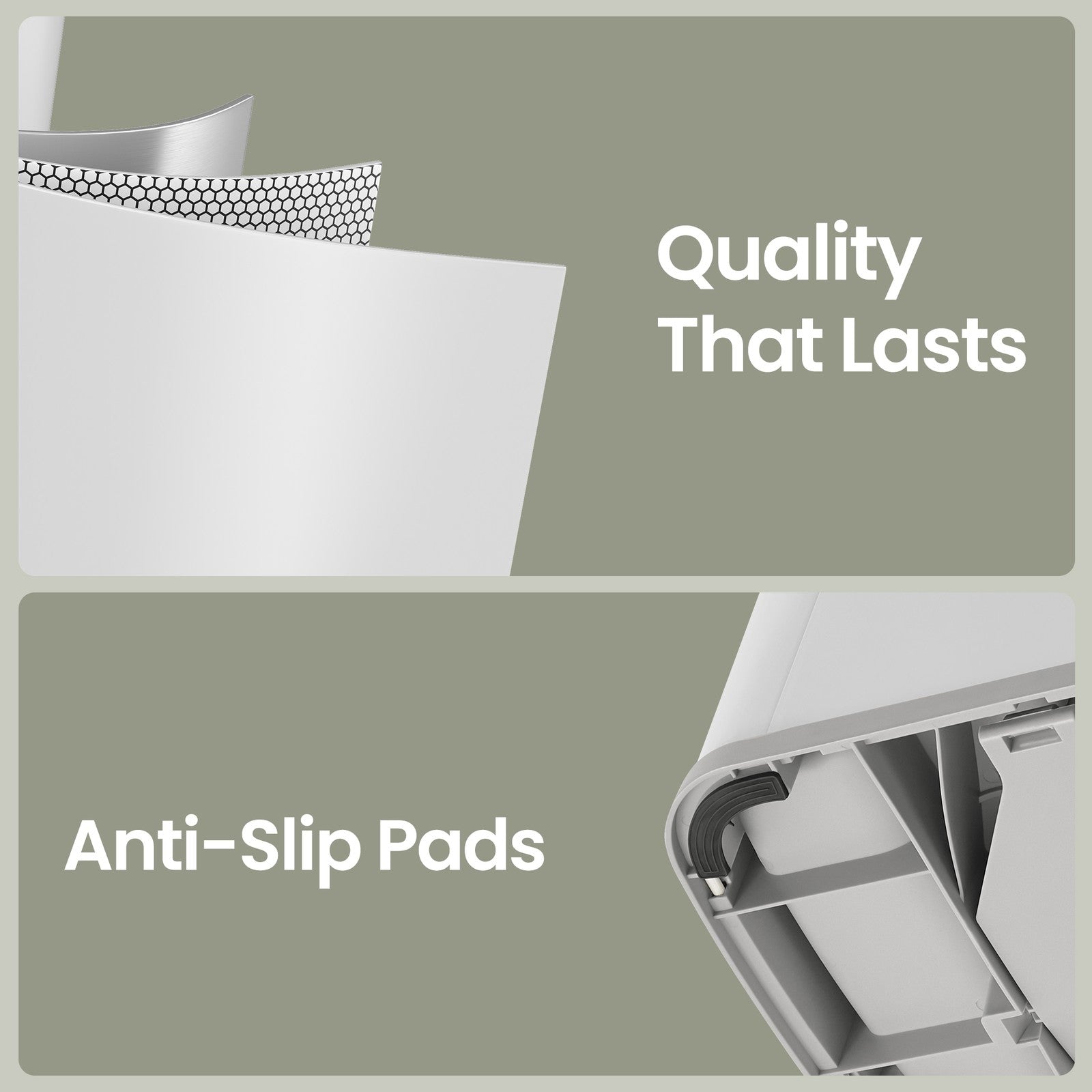 Pedal Bin – Metal – Silver – 50L Capacity with Lid