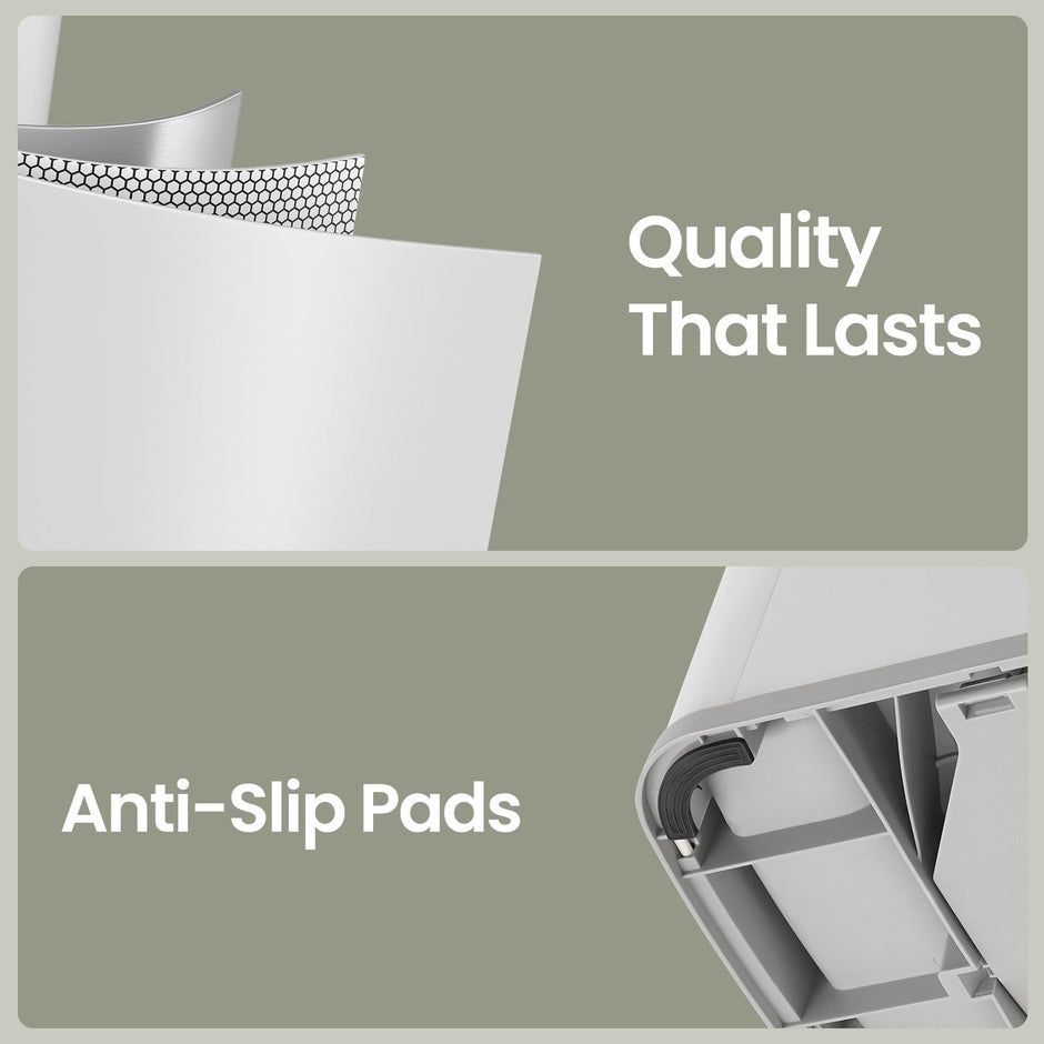 Pedal Bin – Metal – Silver – 50L Capacity with Lid