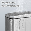 Bathroom Bin – Steel – Grey – Soft Close, 10L Capacity