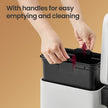 Bathroom Pedal Bin – Steel – White – Soft Close, 10L Capacity, Slim Design for Small Spaces