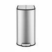 Dual Compartment Recycling Bin – Plastic – Slim Design – Pedal Operation with Wing Lids