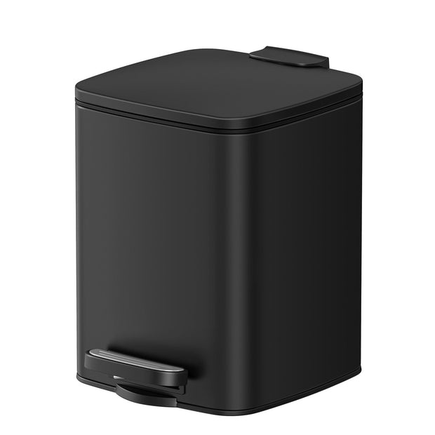 Steel Pedal Trash Bin – 6L – Soft-Close Lid – Ideal for Small Spaces