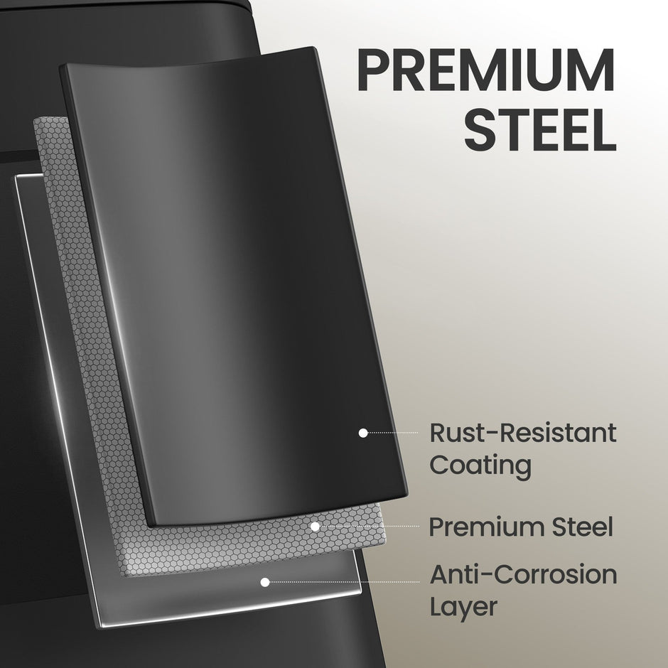 Steel Pedal Trash Bin – 6L – Soft-Close Lid – Ideal for Small Spaces