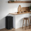 Pedal Waste Bin – Stainless Steel – Black – 30 L Capacity with Soft Close and Stays Open Feature