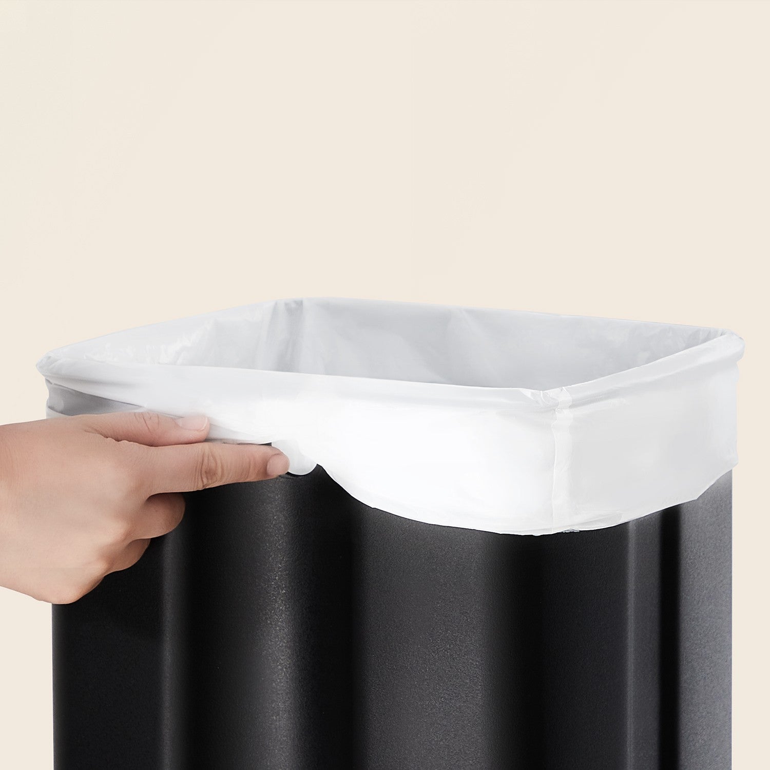 Pedal Waste Bin – Stainless Steel – White – Soft Close with Inner Bucket and Stays Open Feature