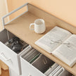 Dresser Cabinet – Metal Frame – Dove Grey and Cloud White – 7 Fabric Drawers