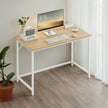 Computer Desk – Metal – Rustic Brown – Industrial Design, Easy Assembly