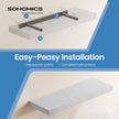 Floating Wall Shelf – Wood – Maple White – Versatile Display for Living Room and Bedroom