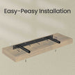Floating Shelf – MDF – Rustic Brown – Wall Mounted Storage for Photos and Decorations