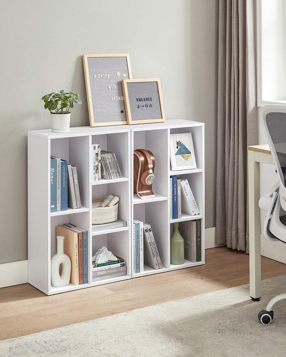 Bookcase – Wood – Oak – 5-Grid Design