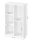 Bookcase – Wood – Oak – 5-Grid Design