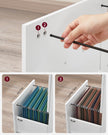 2-Drawer Locking File Cabinet – Steel – Black – Ideal for Home Office Storage