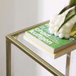 4-Tier Storage Shelf – Tempered Glass – Gold – Sturdy and Easy to Assemble