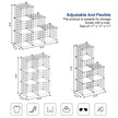 Metal Wire Storage Rack – White – Interlocking 6-Cube Design for Versatile Organization