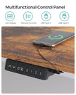 Electric Standing Desk Frame – Steel – Black – Continuous Height Adjustment with Memory Function