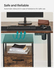 Electric Standing Desk Frame – Steel – Black – Continuous Height Adjustment with Memory Function