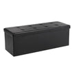 Cube Ottoman – Fabric – Ink Black – Foldable with Storage and 300kg Capacity