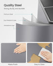 Dual Compartment Rubbish Bin – Plastic – Slate Grey – Soft Close, 2 x 30 L with Pedals and 15 Bin Bags