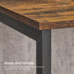 TV Stand – Wood – Rustic Brown and Black – Open Shelves for Up to 60 Inches