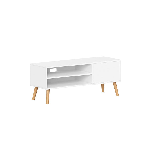 TV Stand Cabinet – Engineered Wood – White – Modern Design for TVs up to 55 Inches