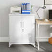 File Cabinet – Steel – Matte Grey – Lockable with Storage Shelves