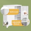 File Cabinet – Steel – Matte Grey – Lockable with Storage Shelves