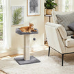 Cat Scratching Post with Climbing Bed – Fabric – Grey – Multi-Level Design for Indoor Cats
