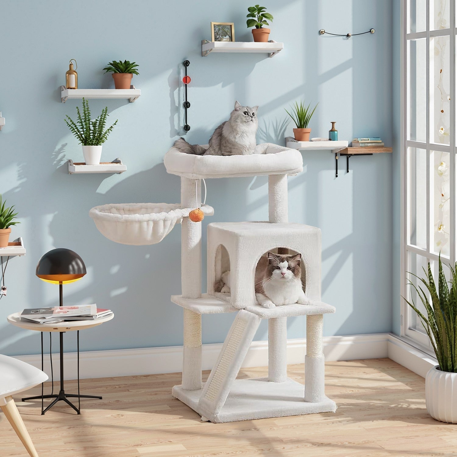 Cat Tree – PCT051P01 – Jelly Pink – Widened Perch for Large Cats and Kittens