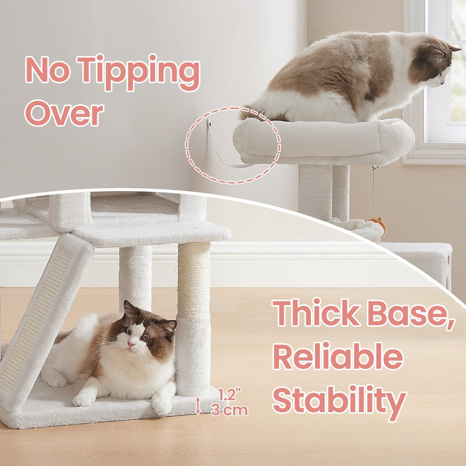 Cat Tree – PCT051P01 – Jelly Pink – Widened Perch for Large Cats and Kittens